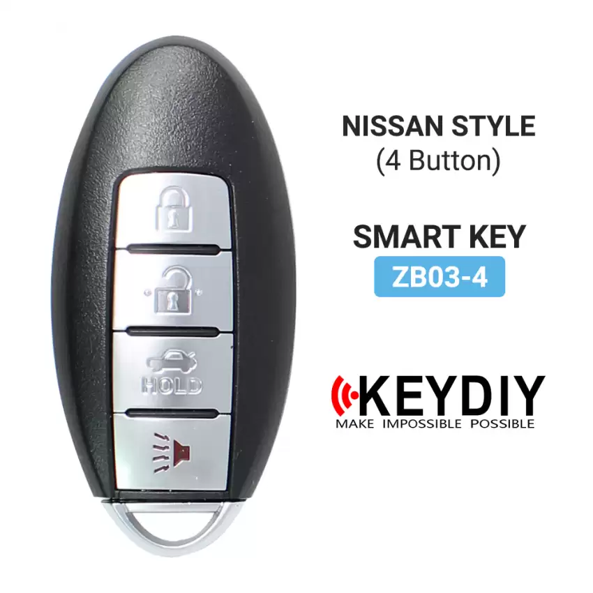 KEYDIY Universal Smart Proximity Remote Key Nissan Style 4 Button ZB03-4 - CR-KDY-ZB03-4  p-4