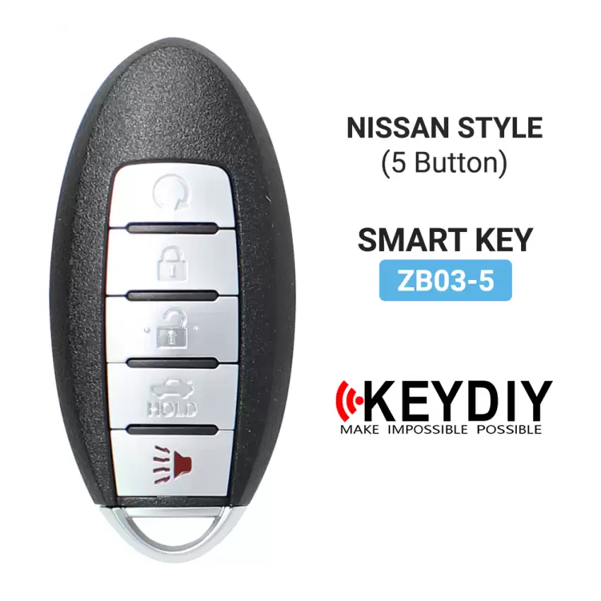 KEYDIY Universal Smart Proximity Remote Key Nissan Style 5 Button ZB03-5 - CR-KDY-ZB03-5  p-4