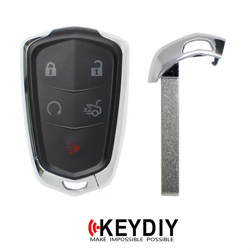 KEYDIY KD Smart Remote Key Cadillac Style ZB05-5 5 Buttons With Start Button for KD900 Plus KD-X2 KD mini remote maker