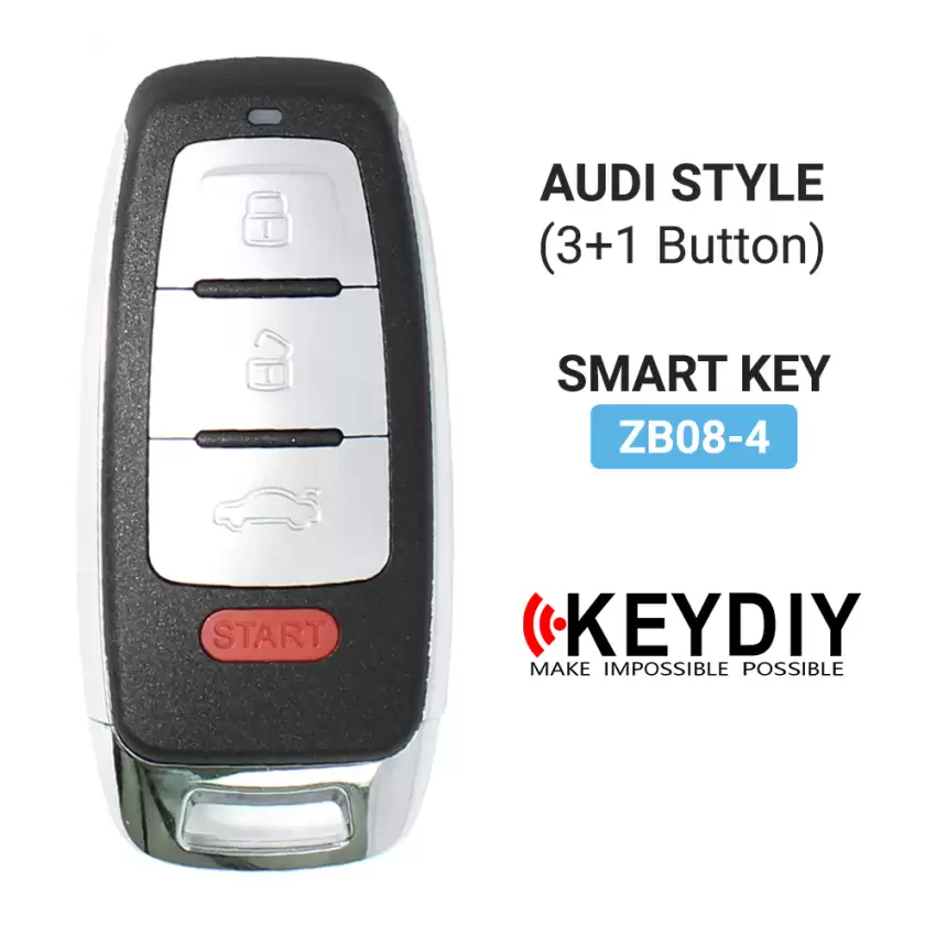 KEYDIY Universal Smart Proximity Remote Key Audi Style 4 Buttons ZB08-4 - CR-KDY-ZB08-4  p-2