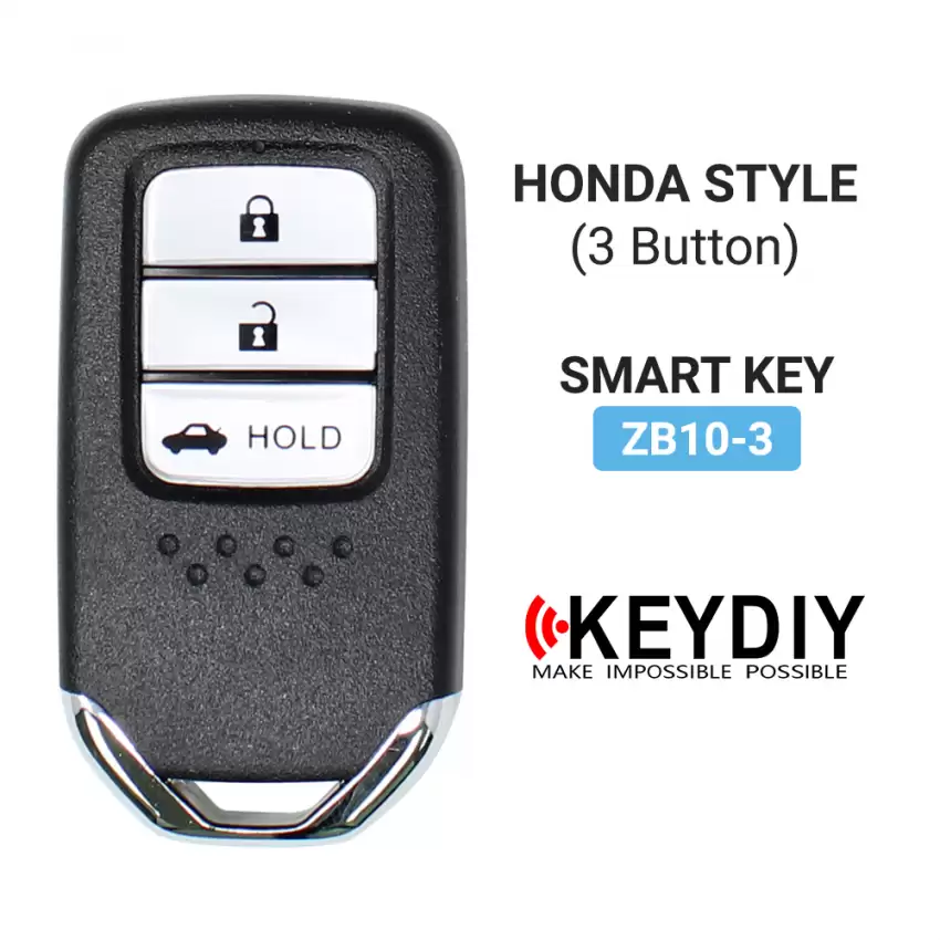 KEYDIY Universal Smart Proximity Remote Key Honda Style 3 Buttons ZB10-3 - CR-KDY-ZB10-3  p-2