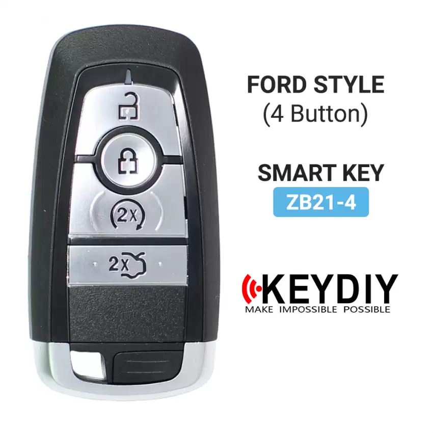 KEYDIY Universal Smart Proximity Remote Key Ford Style 4 Button ZB21-4 - CR-KDY-ZB21-4  p-3