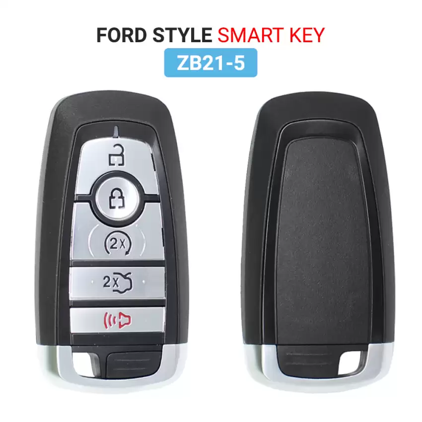 KEYDIY Universal Smart Proximity Remote Key Ford Style 5 Buttons ZB21-5 - CR-KDY-ZB21-5  p-2
