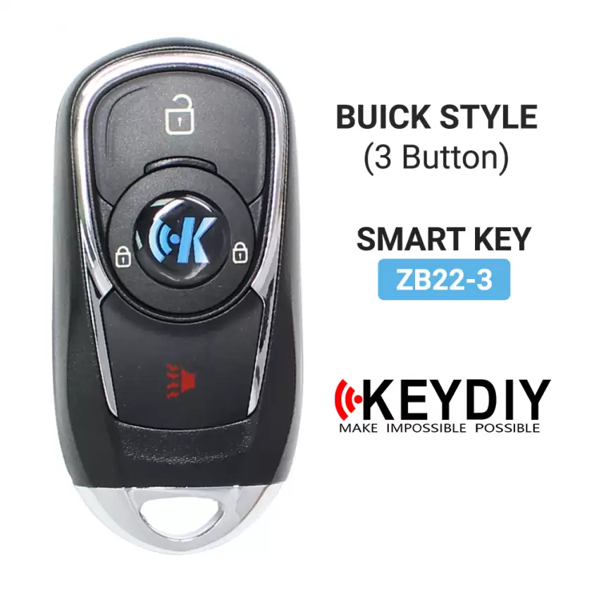 KEYDIY Universal Smart Proximity Remote Key Buick Style 3 Button ZB22-3 - CR-KDY-ZB22-3  p-2