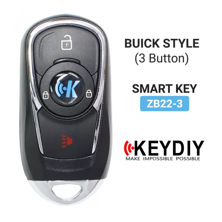 KEYDIY Universal Smart Proximity Remote Key Buick Style 3 Button ZB22-3 - CR-KDY-ZB22-3  p-3