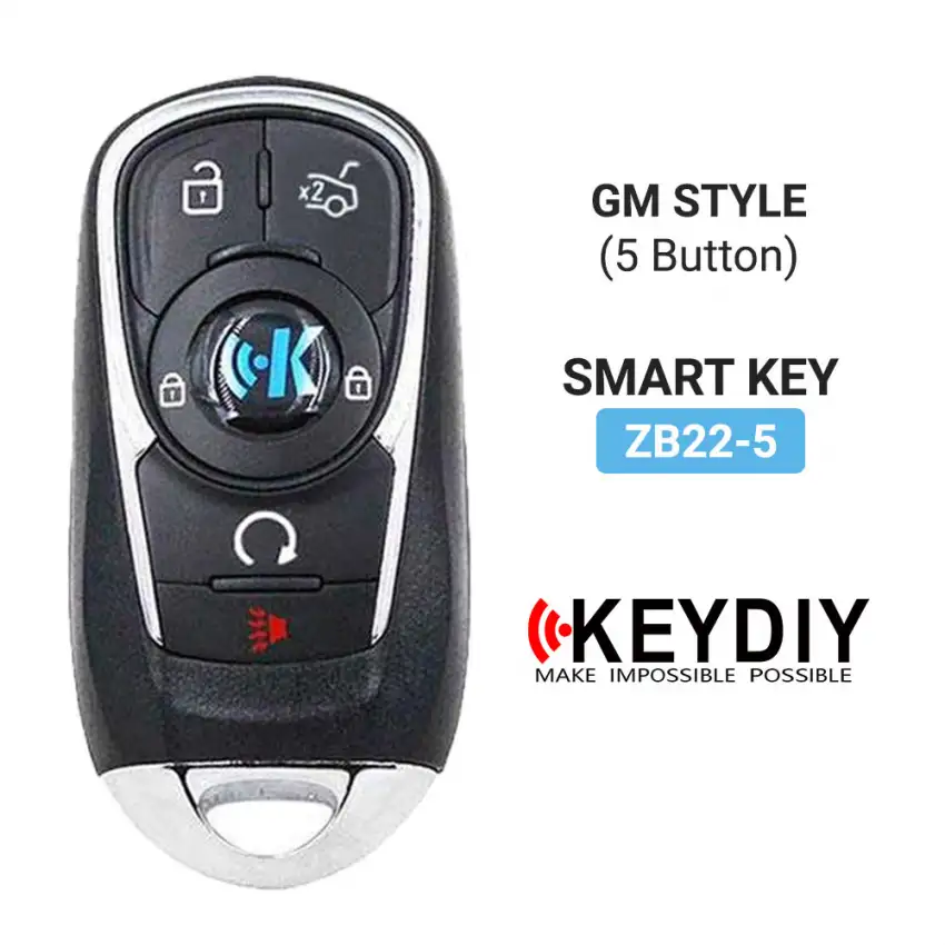 KEYDIY Universal Smart Proximity Remote Key GM Style 5 Buttons ZB22-5 - CR-KDY-ZB22-5  p-3