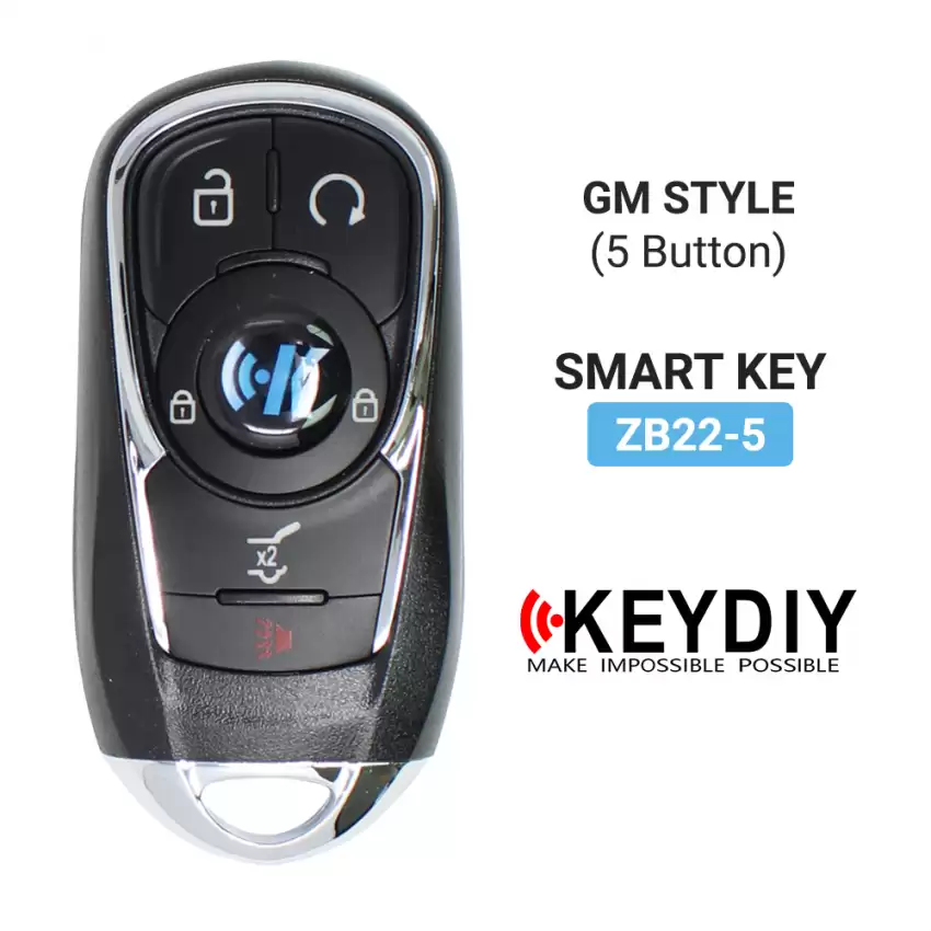 KEYDIY Universal Smart Proximity Remote Key GM Style 5 Buttons ZB22-5 - CR-KDY-ZB22-5  p-3