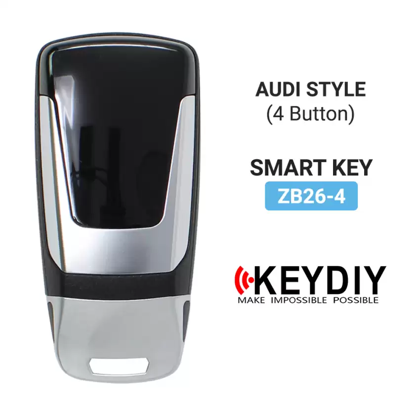 KEYDIY Universal Smart Proximity Remote Key Audi Style 4 Buttons ZB26-4 - CR-KDY-ZB26-4  p-4