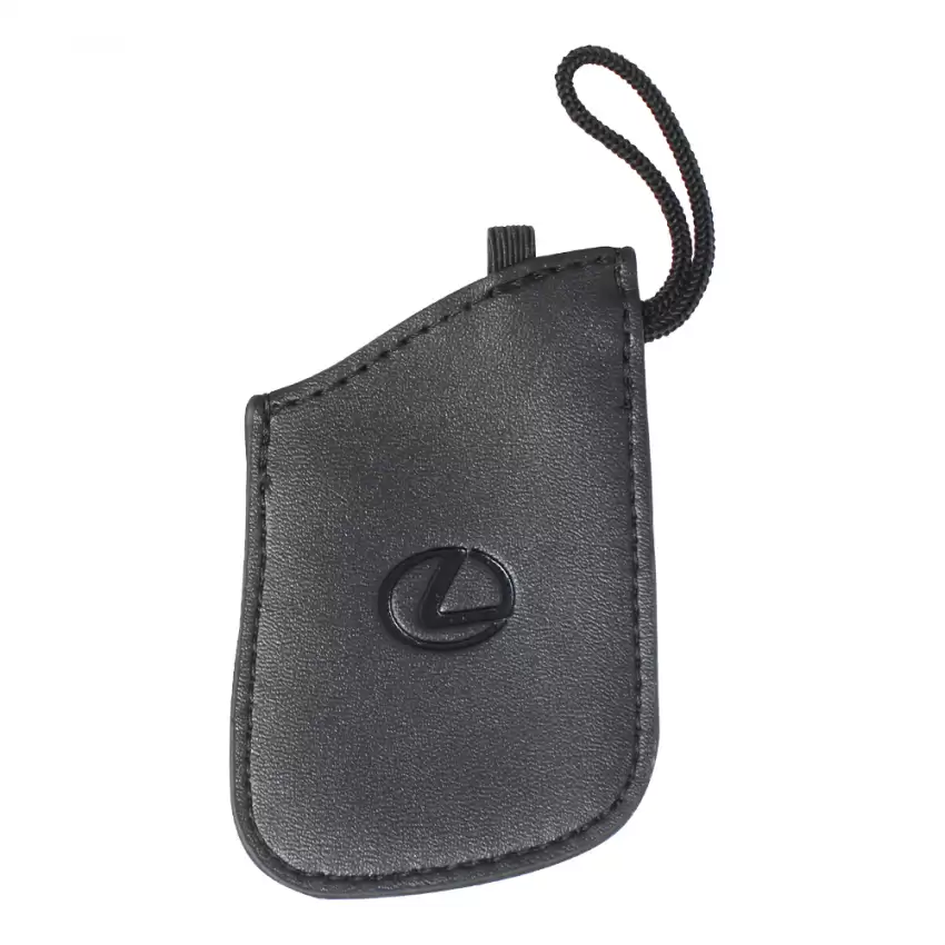 LEXUS OEM Black Smart Key Fob Remote Cover Leather PT42000184L1