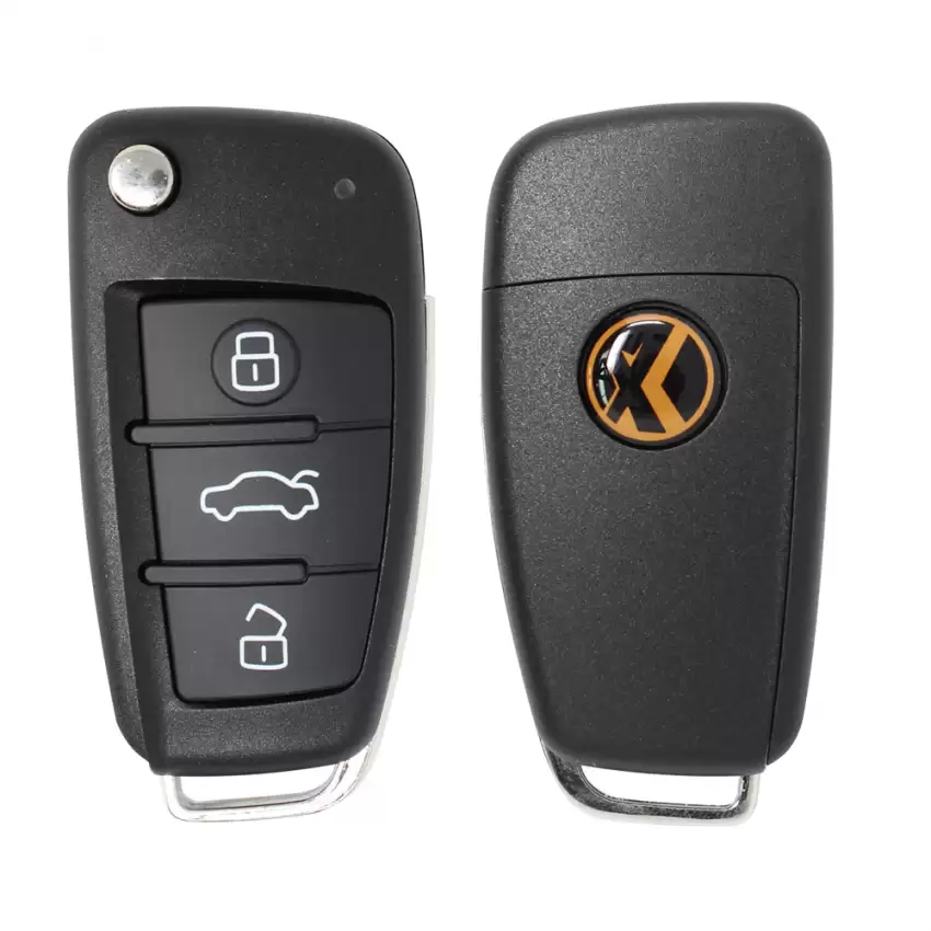 Xhorse Universal Flip Remote Key A6L Style Silicagel 3 Buttons with Trunk Button for VVDI Key Tool XKA600EN