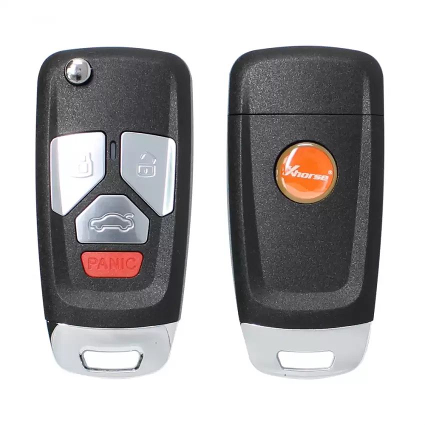 Xhorse Wire Flip Remote Key Audi Style 4 Buttons XKAU02EN - CR-XHS-XKAU02EN  p-2