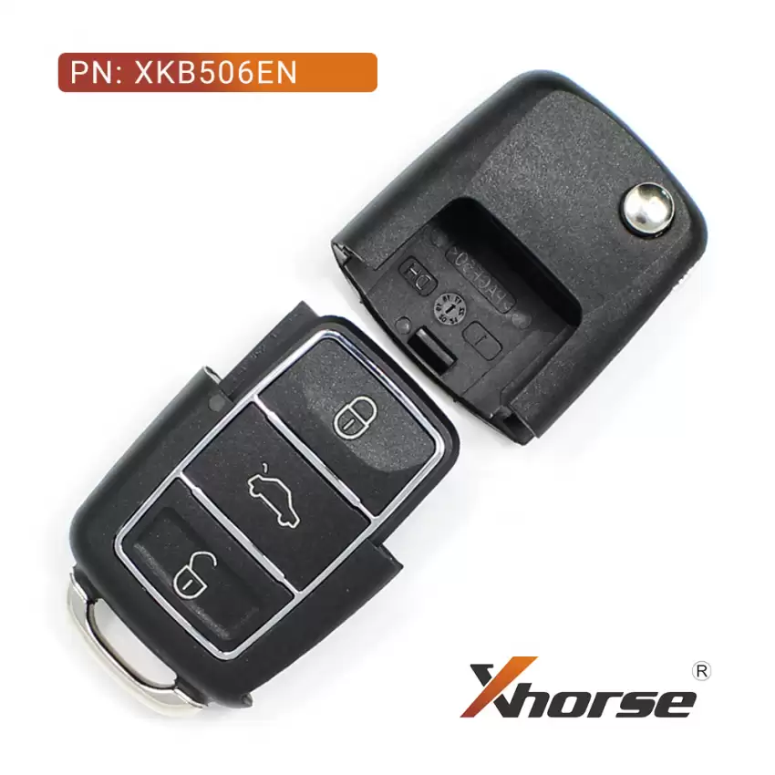 Xhorse Wire Flip Remote Key B5 Style 3 Buttons Extreme Black XKB506EN - CR-XHS-XKB506EN  p-2