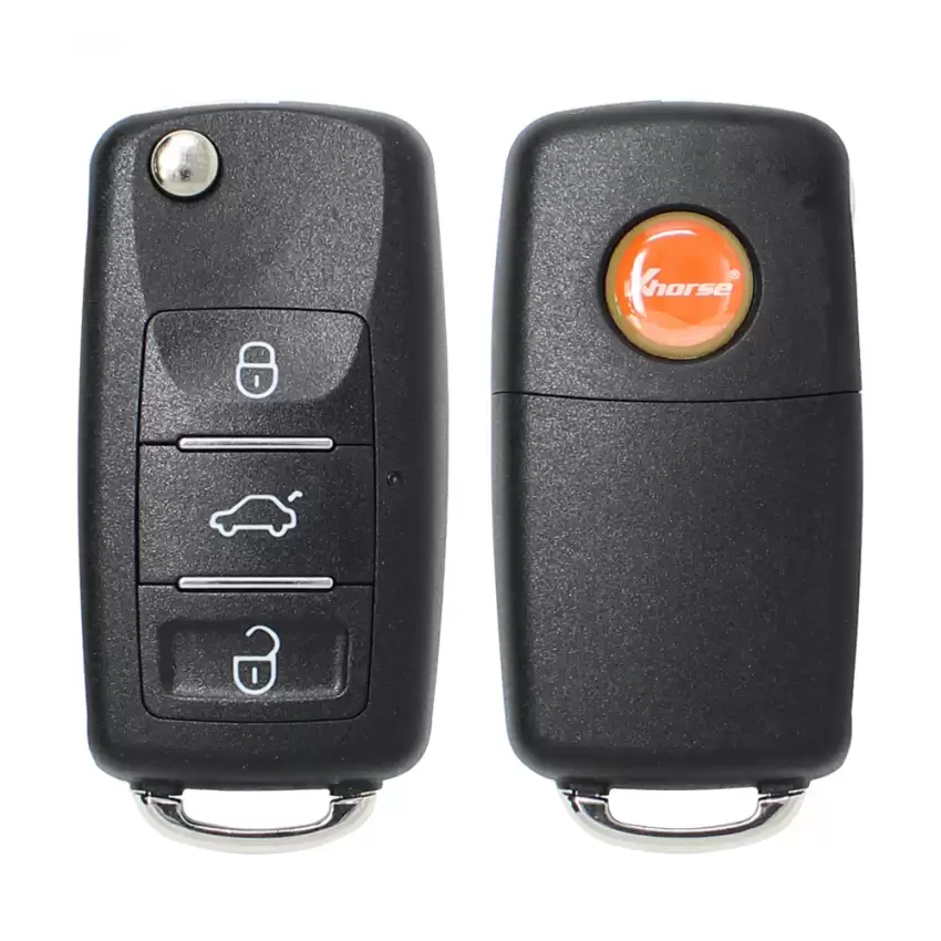 Xhorse Universal Wire Flip Remote 3 Buttons B5 Style Waterproof XKB510EN With Trunk Button for VVDI Key Tool