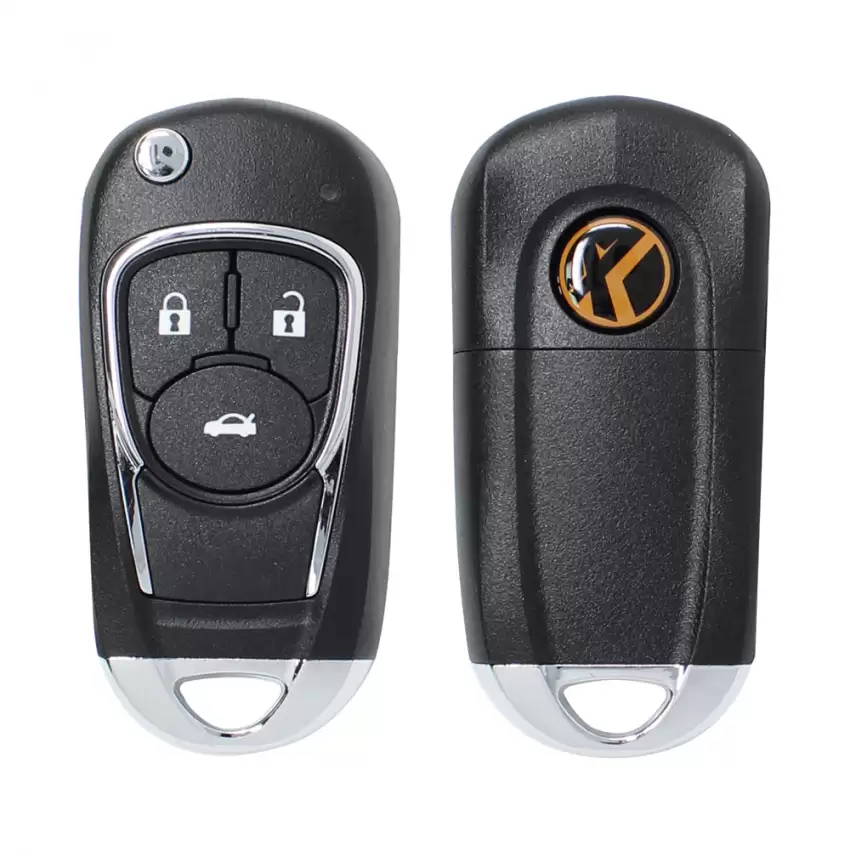 Xhorse Universal Wire Flip Remote Key Buick Style 3 Buttons with Trunk Button for VVDI Key Tool XKBU03EN