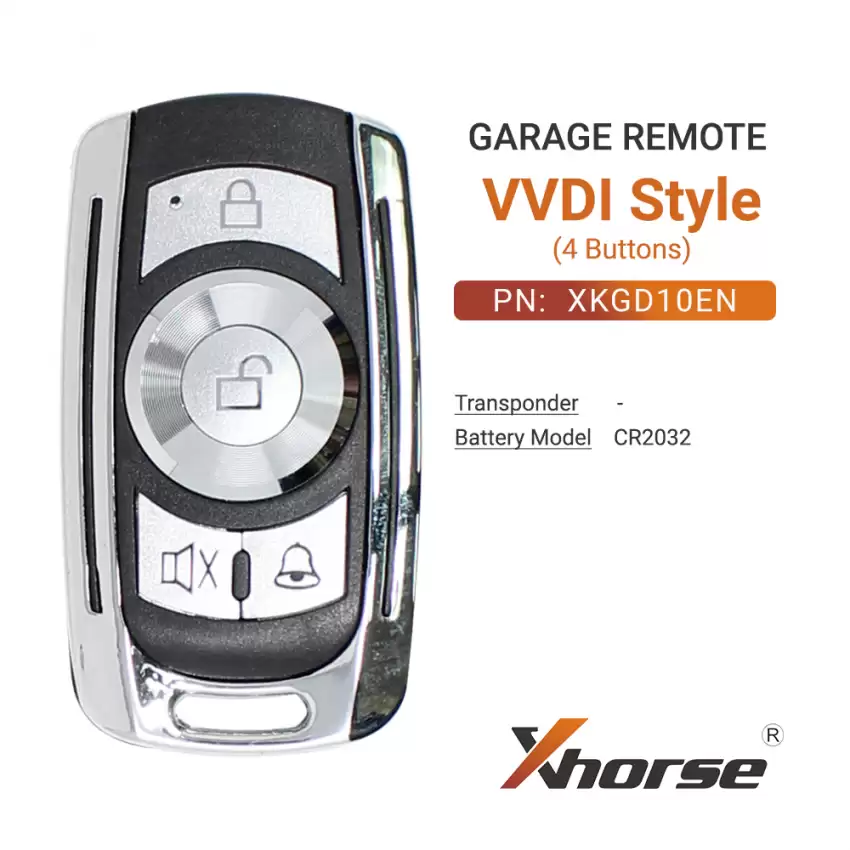 Xhorse VVDI Garage Remote Key 4 Buttons XKGD10EN - CR-XHS-XKGD10EN  p-3