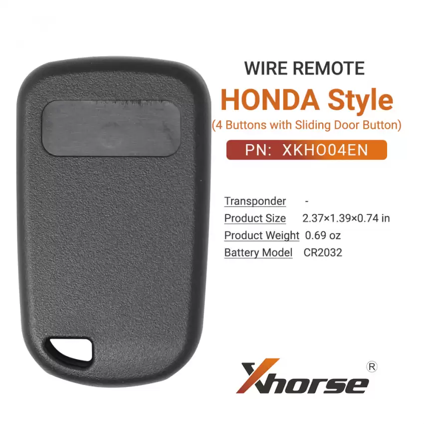 Xhorse Wire Remote Key Honda Style Separate With Sliding Door 5 Buttons 	XKHO04EN - CR-XHS-XKHO04EN  p-3