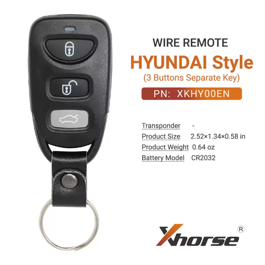 Xhorse Wire Remote Hyundai Style 3 Separate Buttons  XKHY00EN - CR-XHS-XKHY00EN  p-4