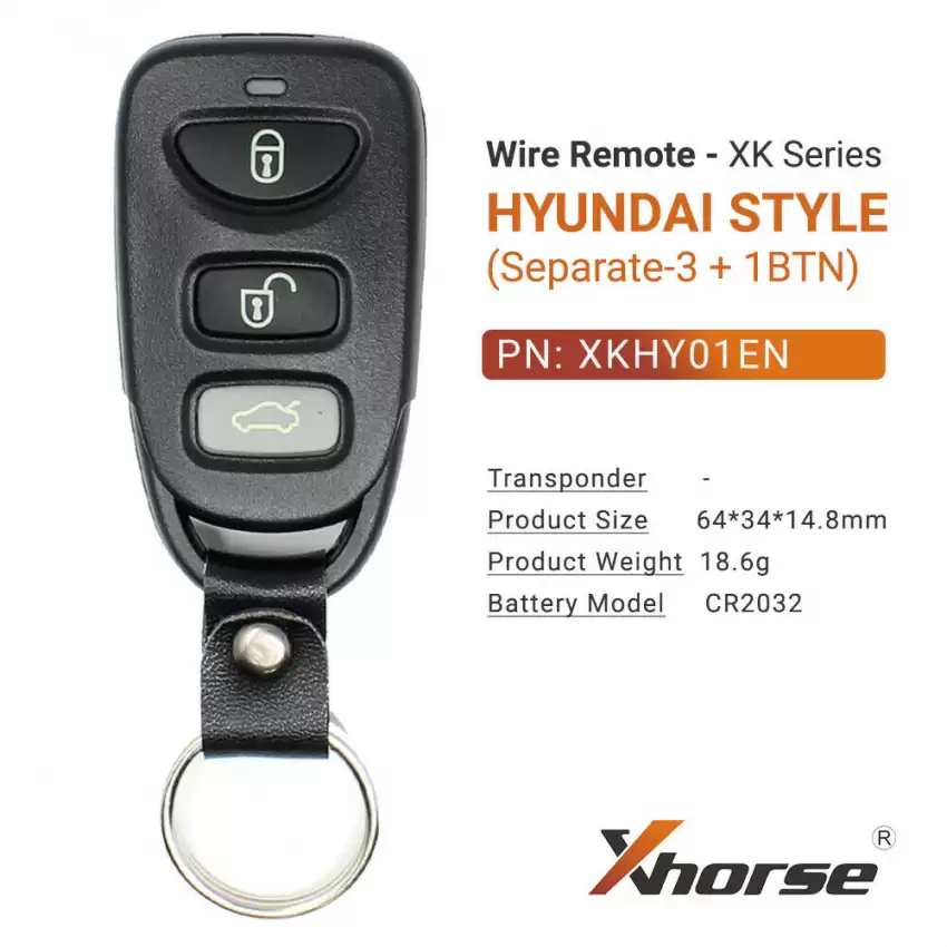 Xhorse Wire Remote Hyundai Style 3+1 Separate Buttons XKHY01EN - CR-XHS-XKHY01EN  p-3