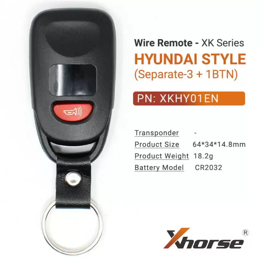 Xhorse Wire Remote Hyundai Style 3+1 Separate Buttons XKHY01EN - CR-XHS-XKHY01EN  p-3
