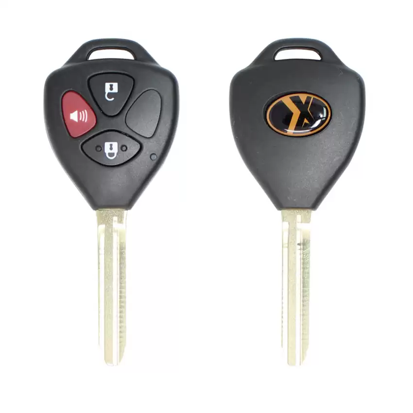 Xhorse Universal Wire Remote Toyota Style Flat Right 3 Buttons with Panic Button for VVDI Key Tool XKTO04EN