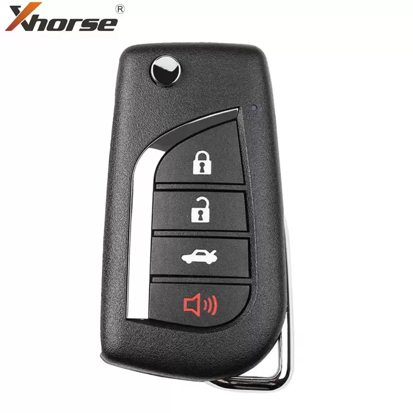 Xhorse Universal Wired Flip Remote Key Toyota Style Key 4 Button XKTO10EN