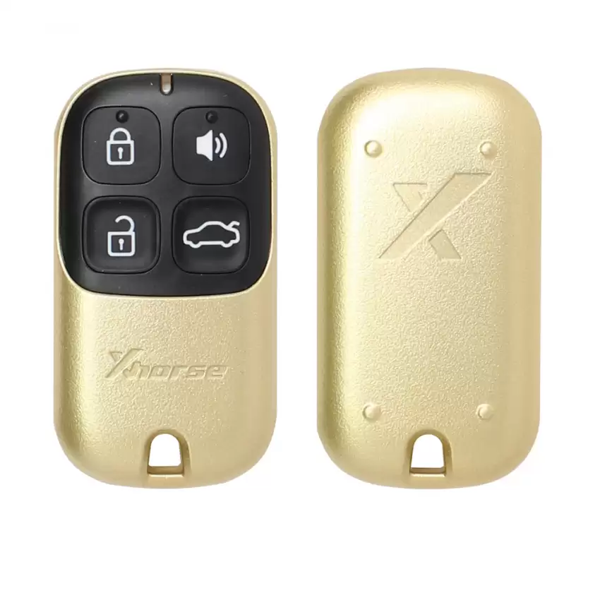 Xhorse Universal Wire Remote Key Shell Style Separate Golden Type 4 Buttons for VVDI Key Tool XKXH02EN