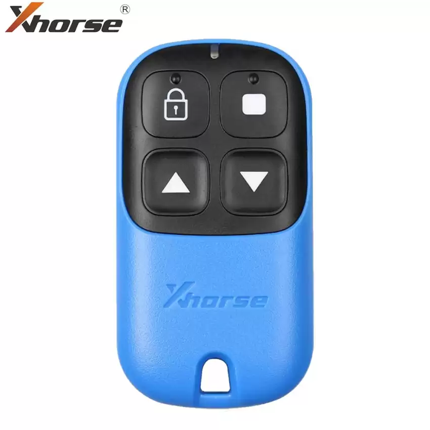 Xhorse Universal Wired Remote Key Garage Door 4 Buttons Blue Color XKXH04EN