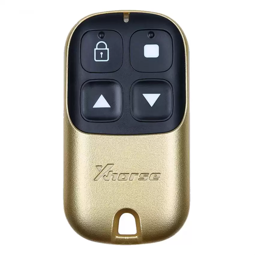 Xhorse Universal Wired Remote Key Garage Door 4 Buttons Golden Color XKXH05EN