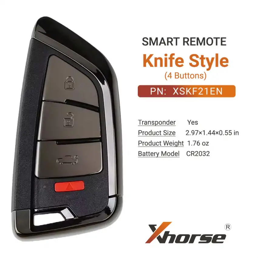 Xhorse Universal Smart Remote Key Knife Style 4 Buttons XSKF21EN - CR-XHS-XSKF21EN  p-3