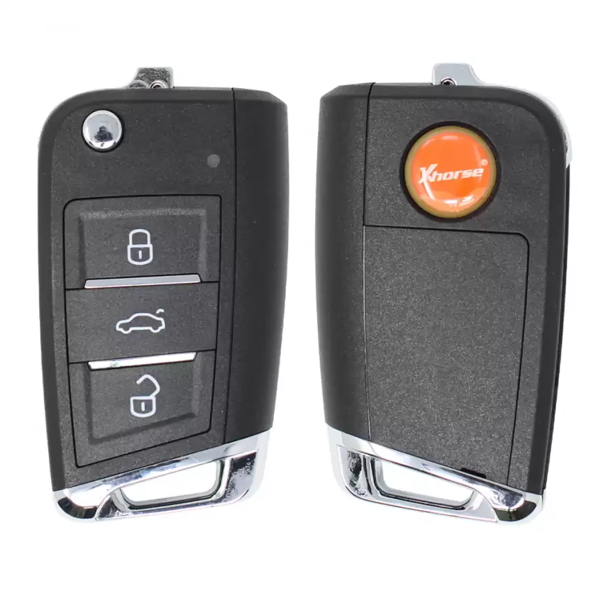 Xhorse Universal Smart Flip Remote Key MQB Style 3 Buttons with VVDI Key Tool/MINI Key Tool/VVDI2 XSMQB1EN 
