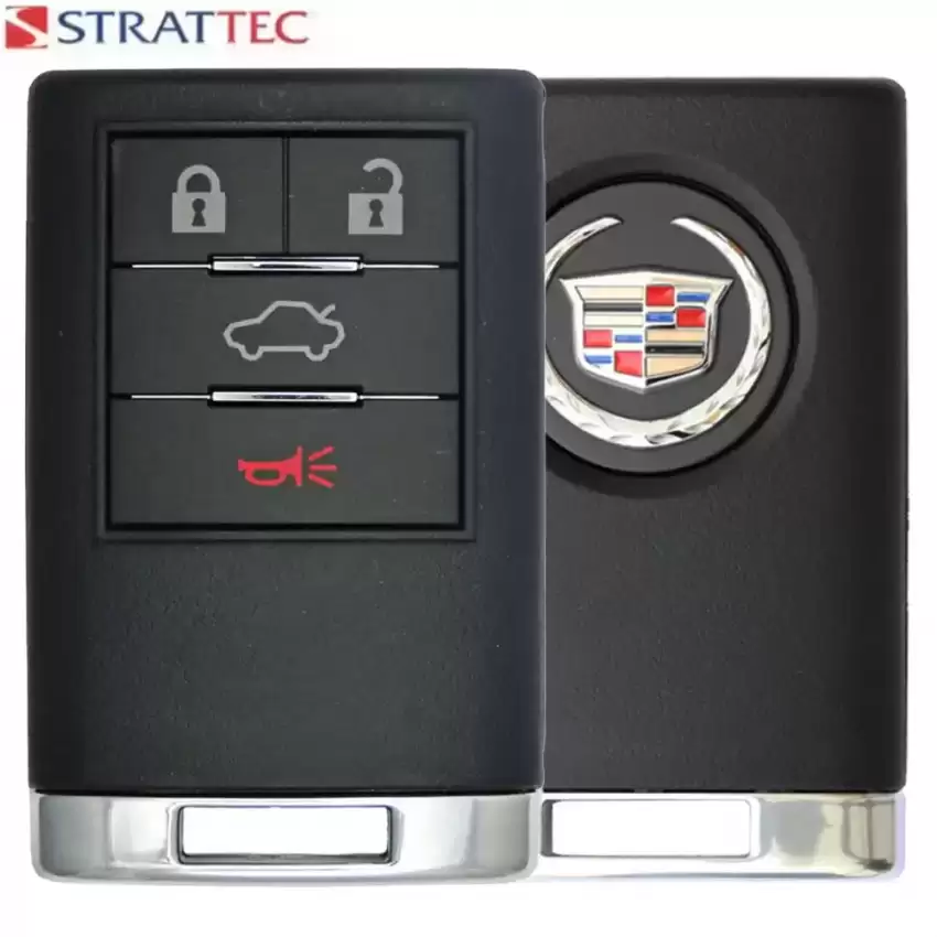 Cadillac CTS Keyless Entry Remote FOB Strattec 5923877 4 Button Driver 1