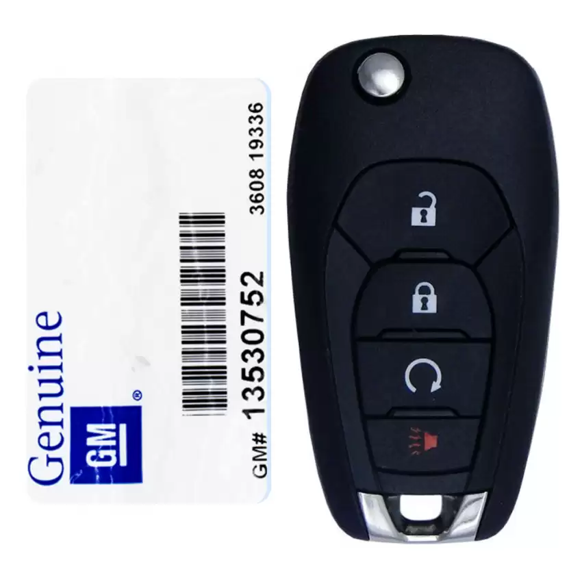 2019-2021 Chevrolet Sonic, Trax Flip Remote Key 13530752 LXP-T003