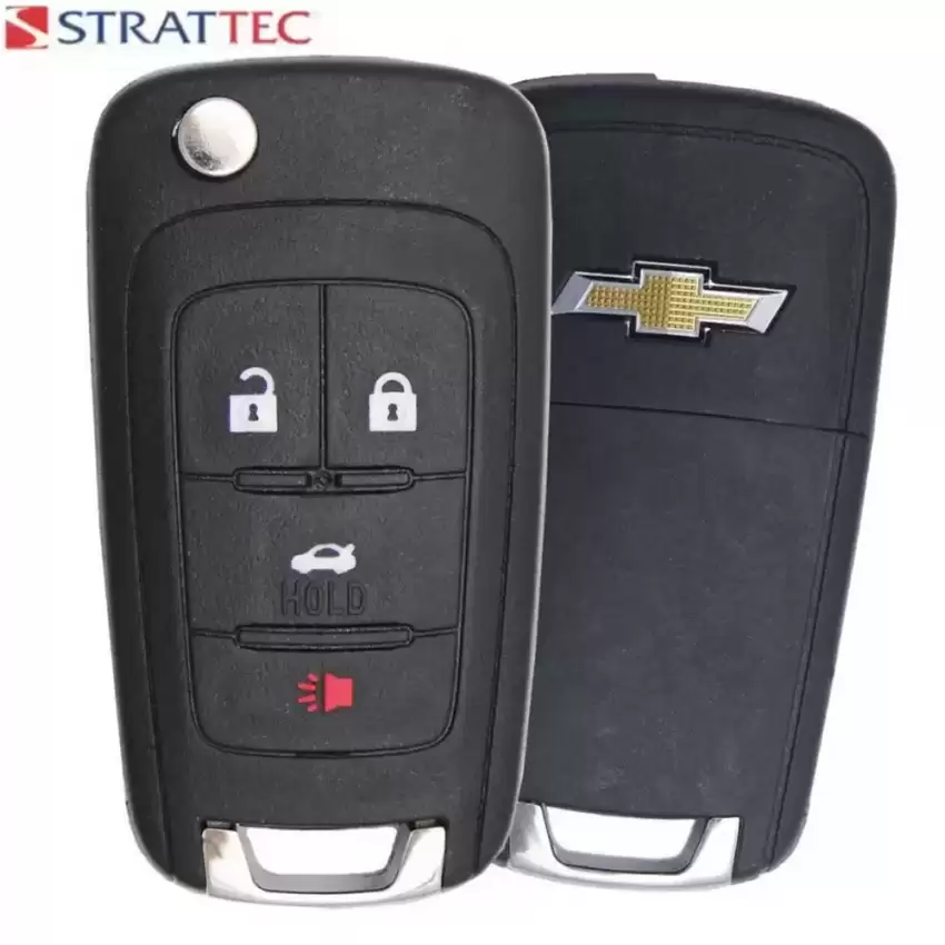 Chevrolet Peps Flip Proximity Remote Key Strattec 5921872 with 4 Buttons