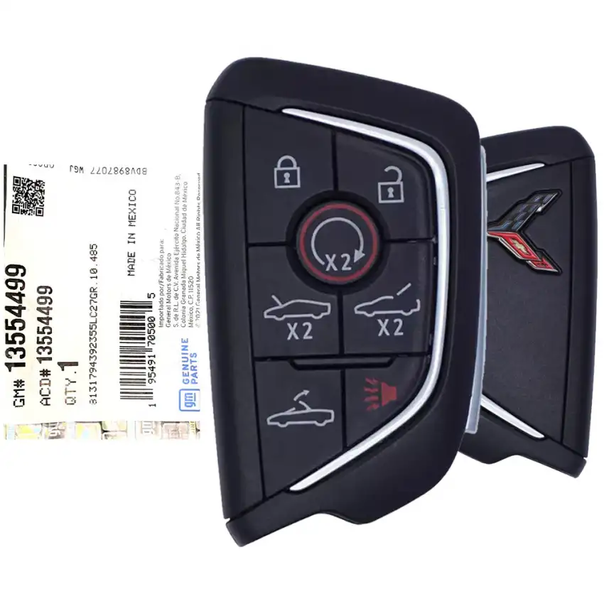 2020-2021 Chevrolet Corvette Smart Entry Remote 7 Button 13538852 YG0G20TB1