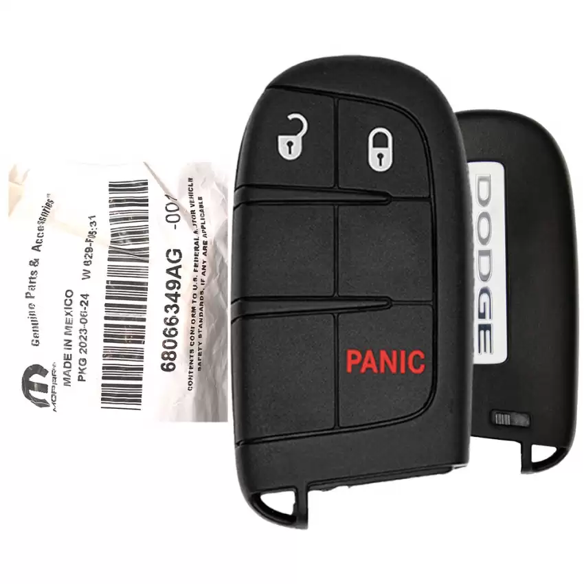 2011-2023 Dodge Journey Durango Smart Remote Key 68066349AG M3N-40821302