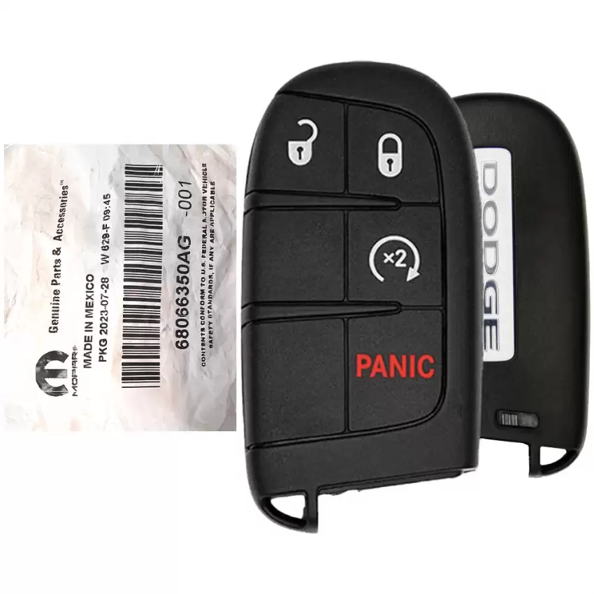 2019-2023 Dodge Journey Durango Smart Remote Key 68066350AD M3N-40821302