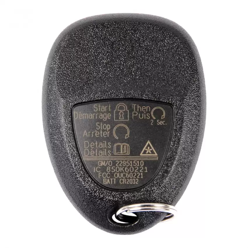 Cadillac Chevrolet GMC Smart Remote Key 6B 22951510 OUC60270