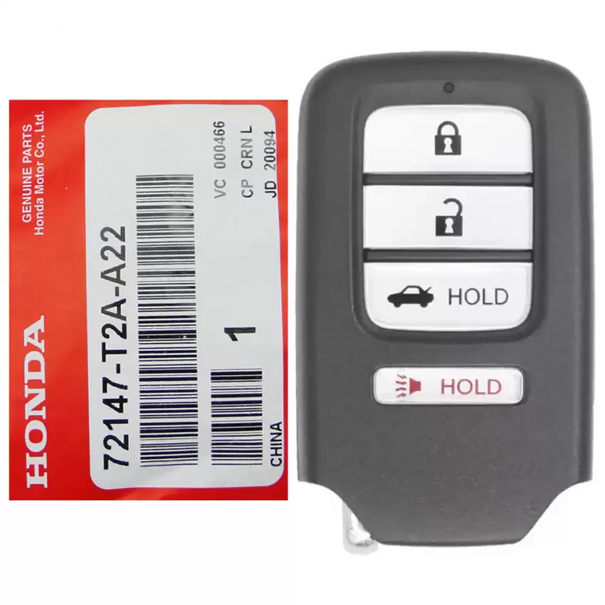 Honda Accord Civic Proximity Remote Key 72147-T2A-A22 ACJ932HK1210A Driver 2