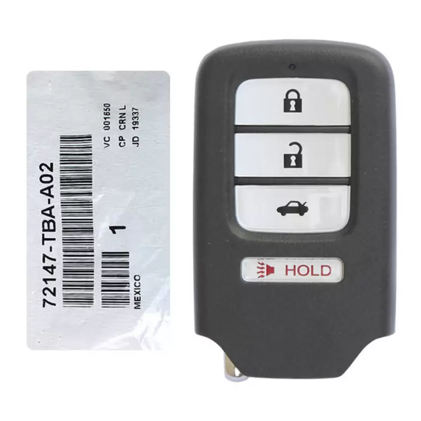 2016-2019 Honda Civic Smart Keyless Proximity Remote 72147-TBA-A02 KR5V2X