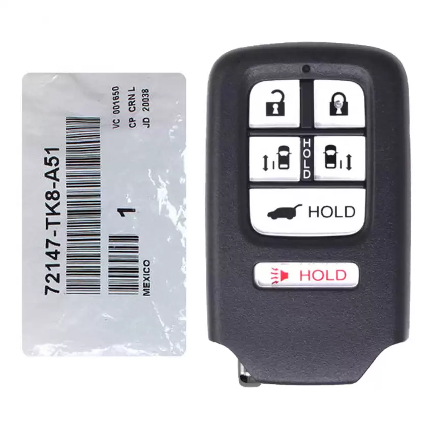 2014-2017 Honda Odyssey Smart Keyless Proximity Remote 72147-TK8-A51 KR5V1X