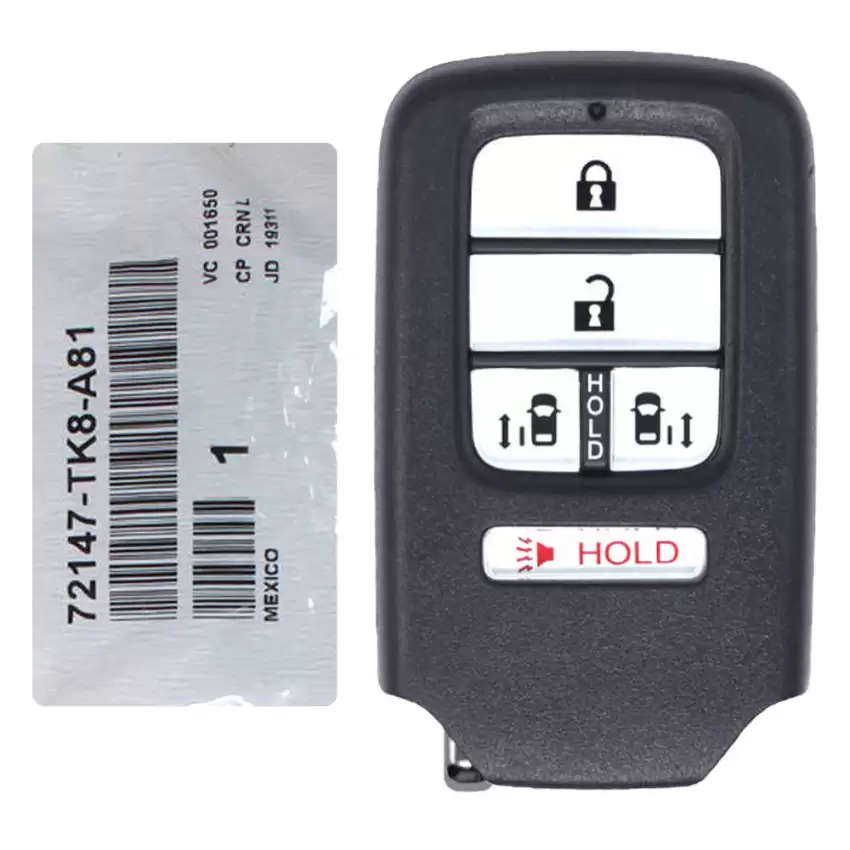 2014-2017 Honda Odyssey Smart Keyless Proximity Remote 72147-TK8-A81 KR5V1X