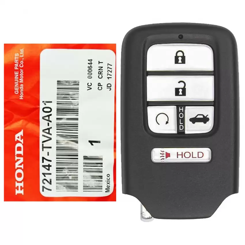 2018-2021 Honda Accord Proximity Remote 72147-TVA-A01 CWTWB1G0090 Without Memory