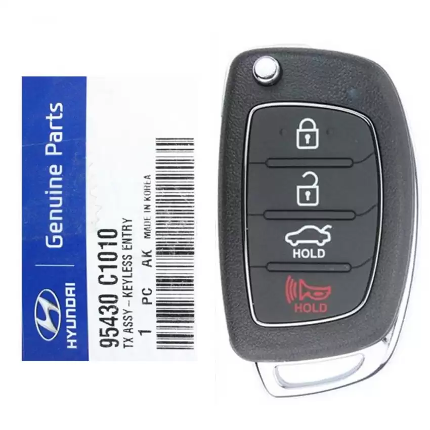 2014-2017 Hyundai Sonata Flip Remote Key 95430-C1010 TQ8-RKE-4F16