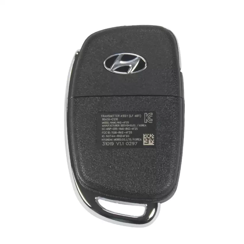 2017-19 Hyundai Sonata Genuine OEM Keyless Entry Remote Flip Key 95430C1210 TQ8RKE4F25 Without Transponder Chip