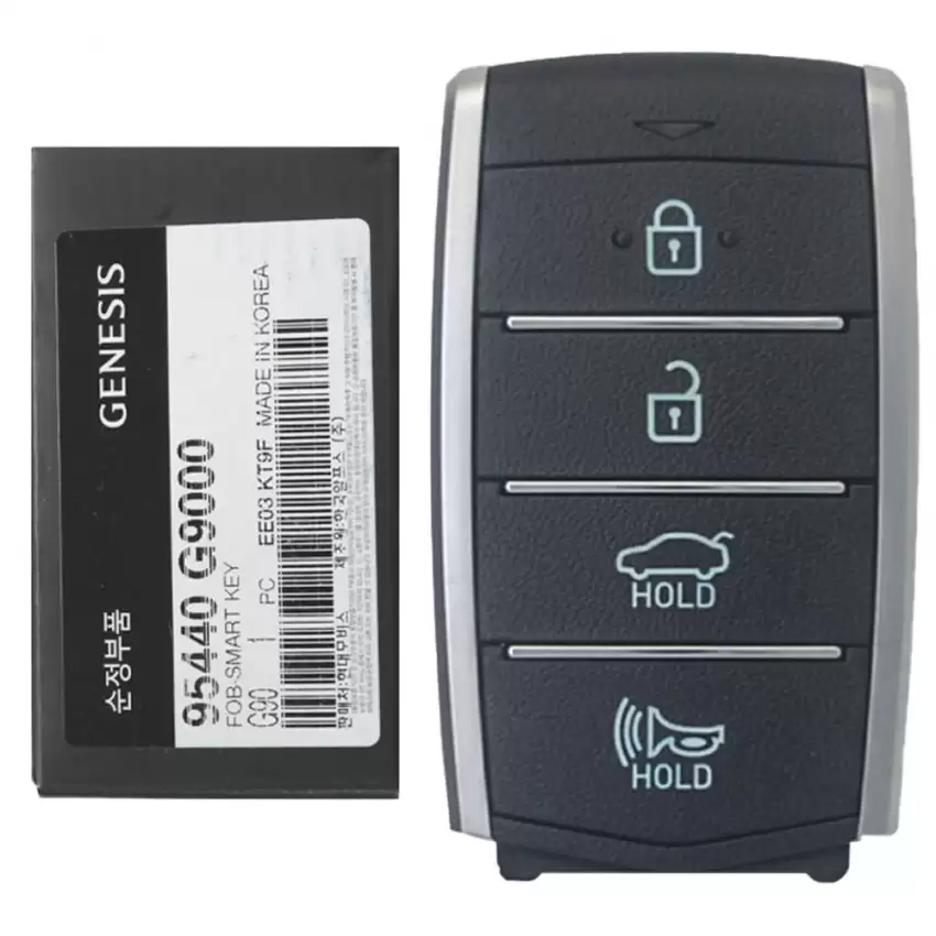 2019-2020 Hyundai Genesis G70 G90 Smart Keyless Remote Key 4 Buttons 95440-G9000 TQ8-FOB-4F16