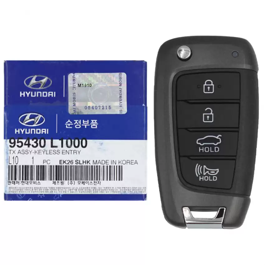 2019-2021 Hyundai Sonata Flip Remote Key 95430-L1000 TQ8-RKE-4F40