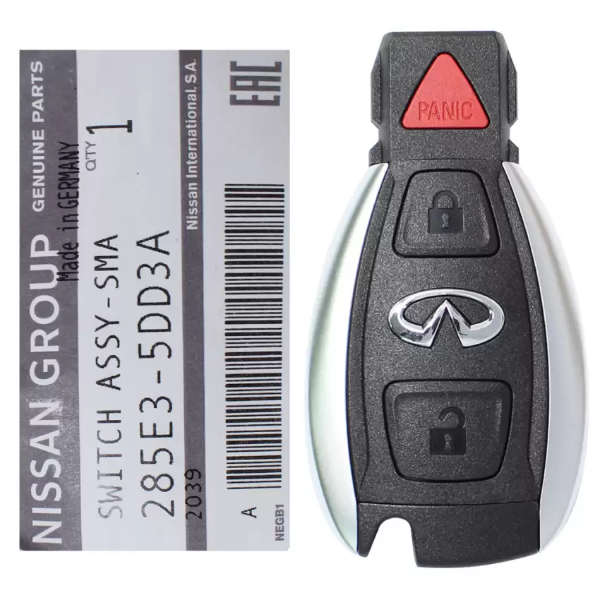 2017 Infiniti QX30 Smart Remote Key 3B 285E3-5DD3A IYZDC12K 2017 Infiniti QX30 Smart Remote Key 3B 285E3-5DD3A IYZDC12K