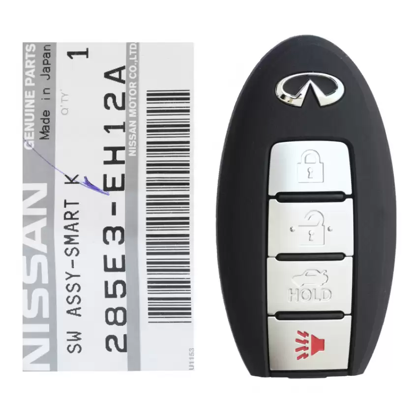 2007-2010 Infiniti M35, M45 Smart Keyless Remote Key 4 Button 285E3-EH12A CWTWBU735