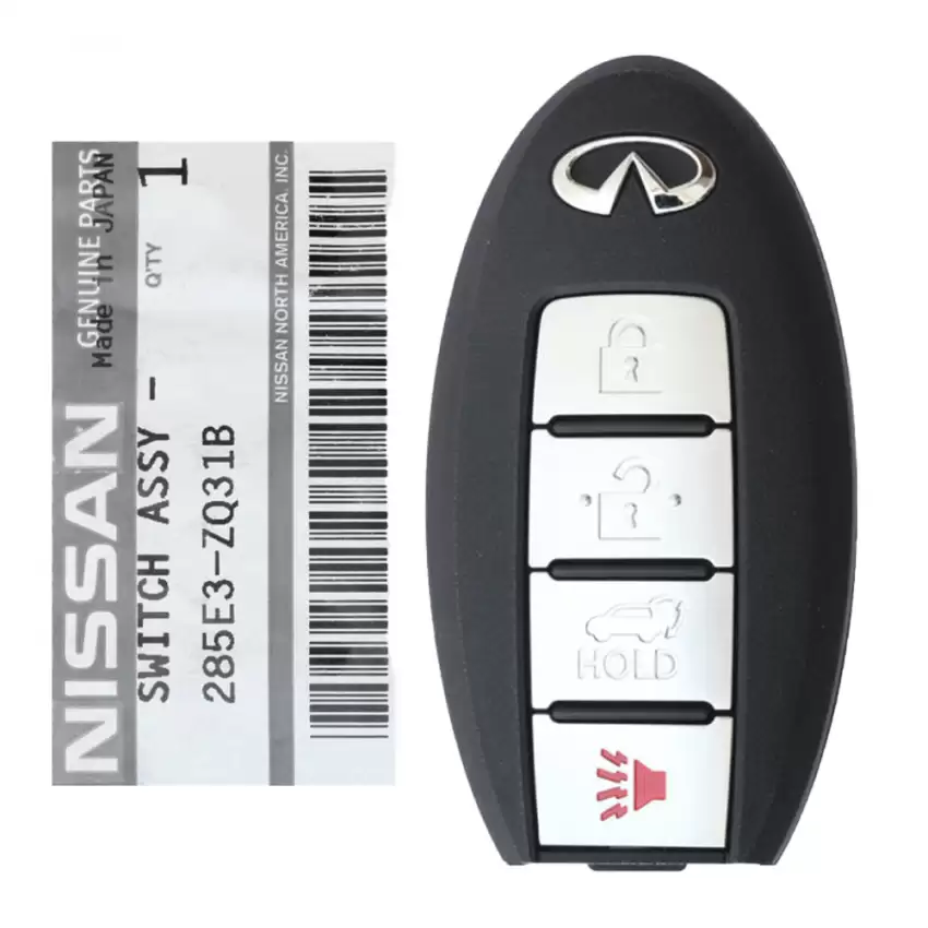 2008-2010 Infiniti QX56 Smart Keyless Remote Key 4 Button 285E3-ZQ31B CWTWBU624