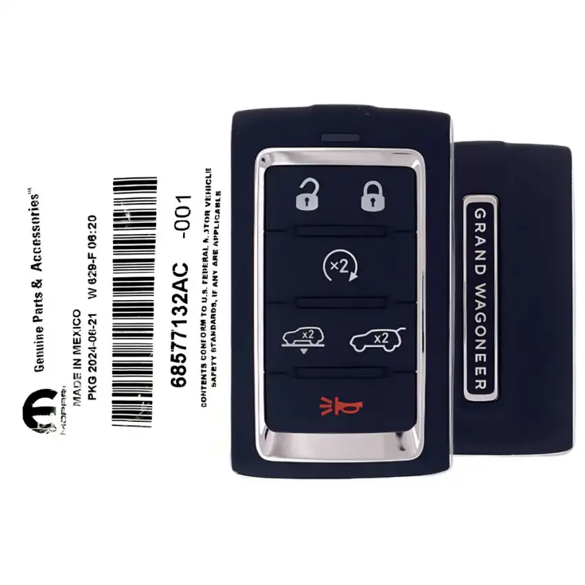 2024 Jeep Grand Wagoneer Smart Remote Key M3NWXF0B1 68577132AC 6 Button